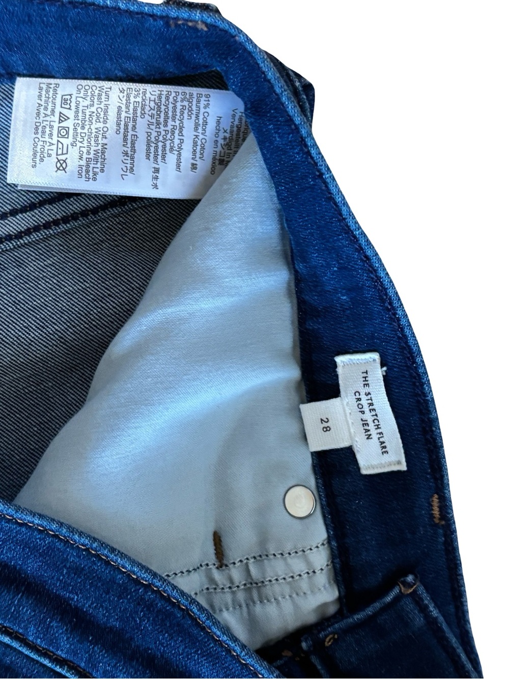 Madewell The Flare Crop Jean in Super Stretch Denim New - Picture 6 of 8
